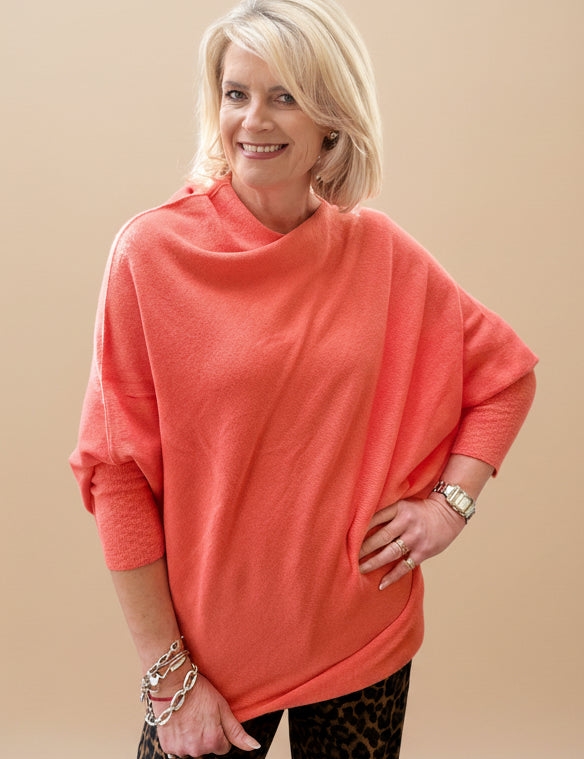 Asymmetric Slouch Italian Soft Knit