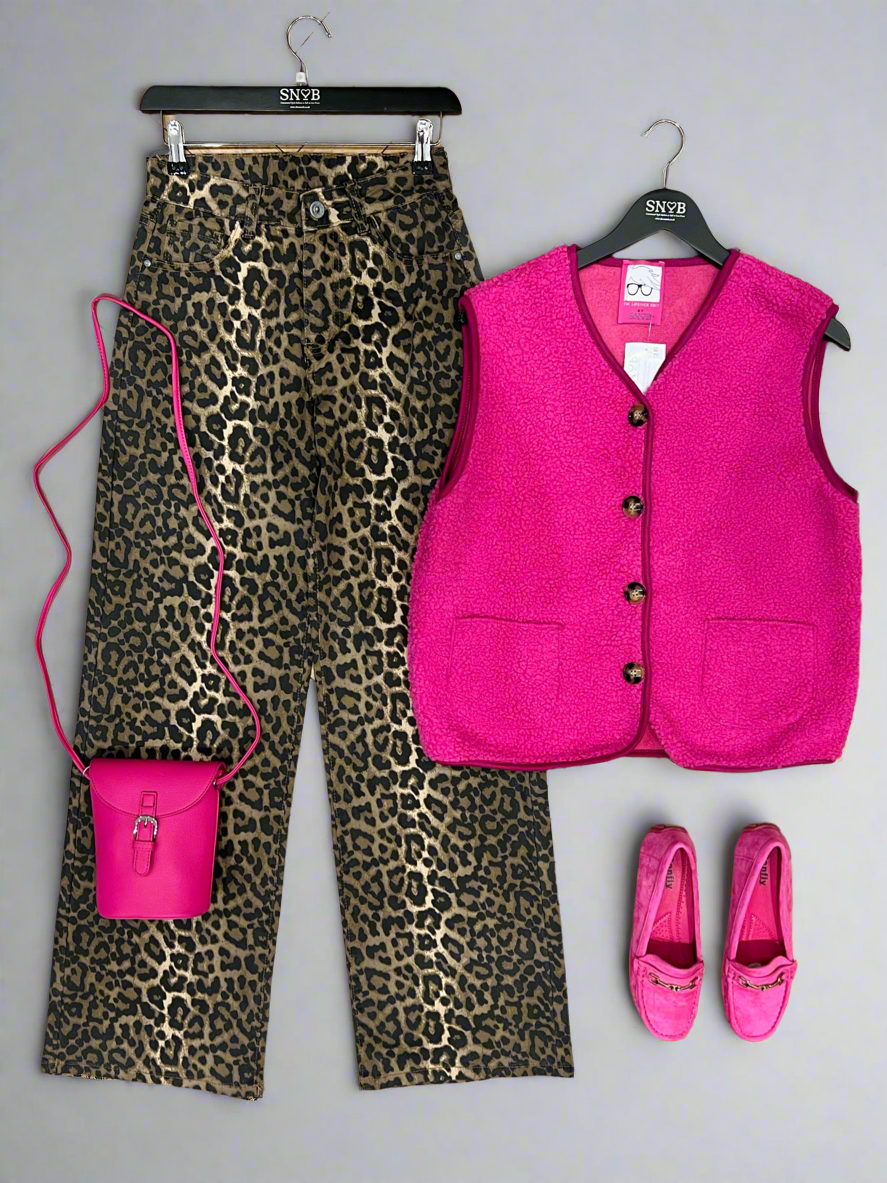 Leopard Print Jeans
