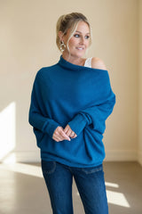 Asymmetric Slouch Italian Soft Knit
