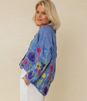 Claudia Painted Linen Shirt