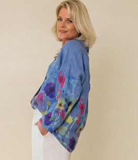 Claudia Painted Linen Shirt