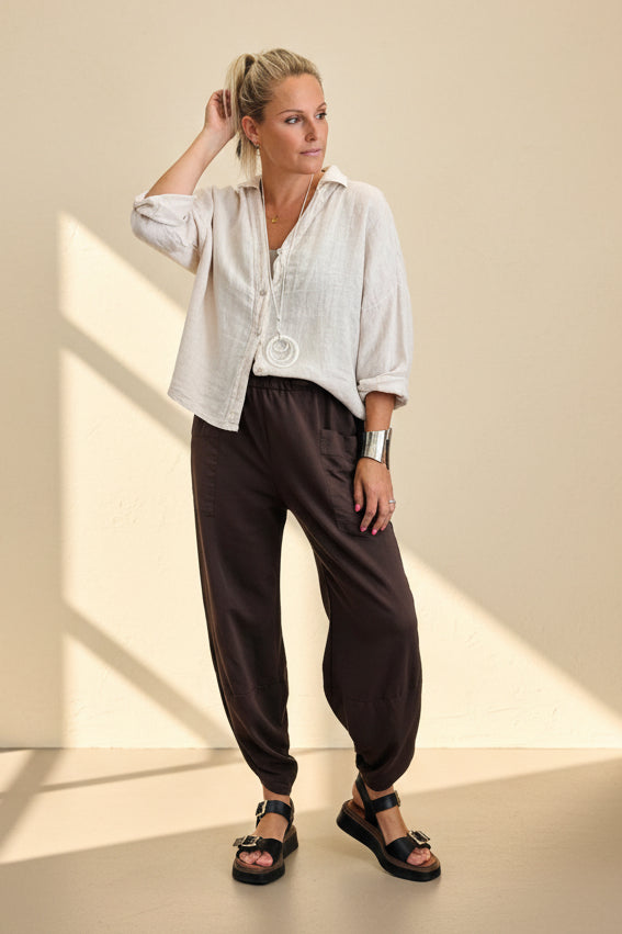 Barrel Leg Sweat-Pants