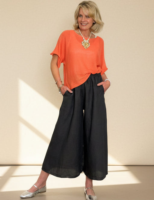 Linen Wide Leg Cullottes