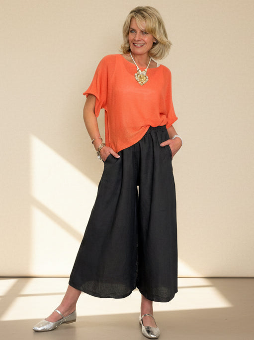 Linen Wide Leg Cullottes