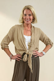 Sophia Tie Bolero Jacket