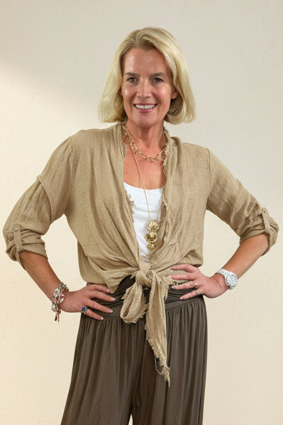 Sophia Tie Bolero Jacket