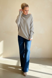 Asymmetric Slouch Italian Soft Knit