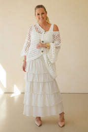 Tiered Ruffle Maxi Skirt