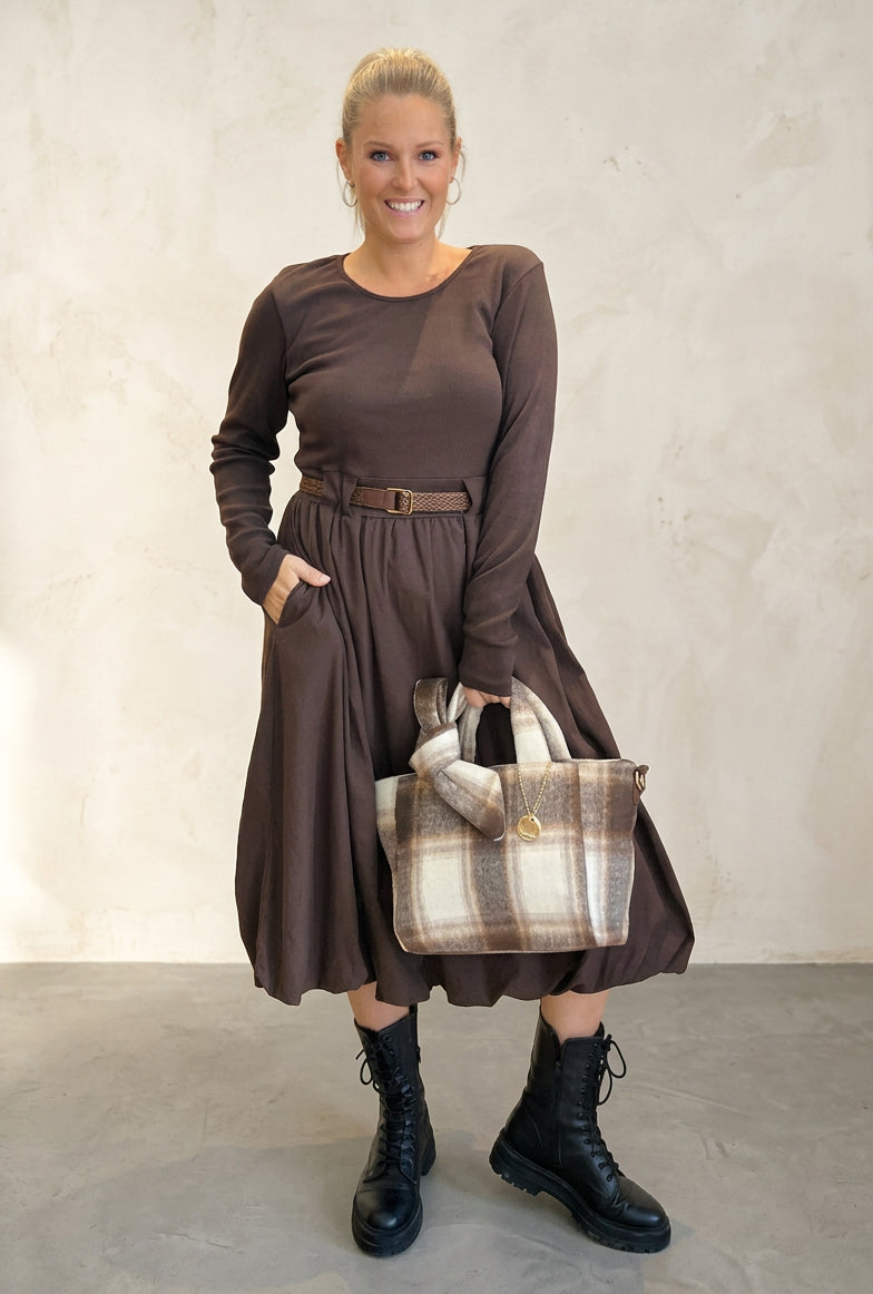 Puff- Ball Cotton Dress