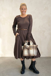 Puff- Ball Cotton Dress