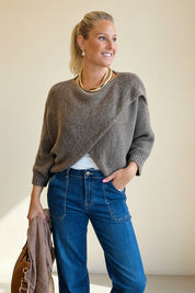 Masie Cross Over Chunky Knit