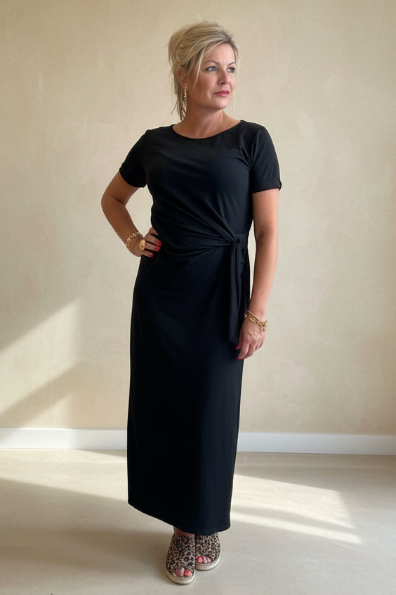Side Knot T Shirt Dress