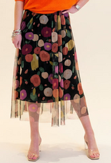 Printed Tulle Skirt
