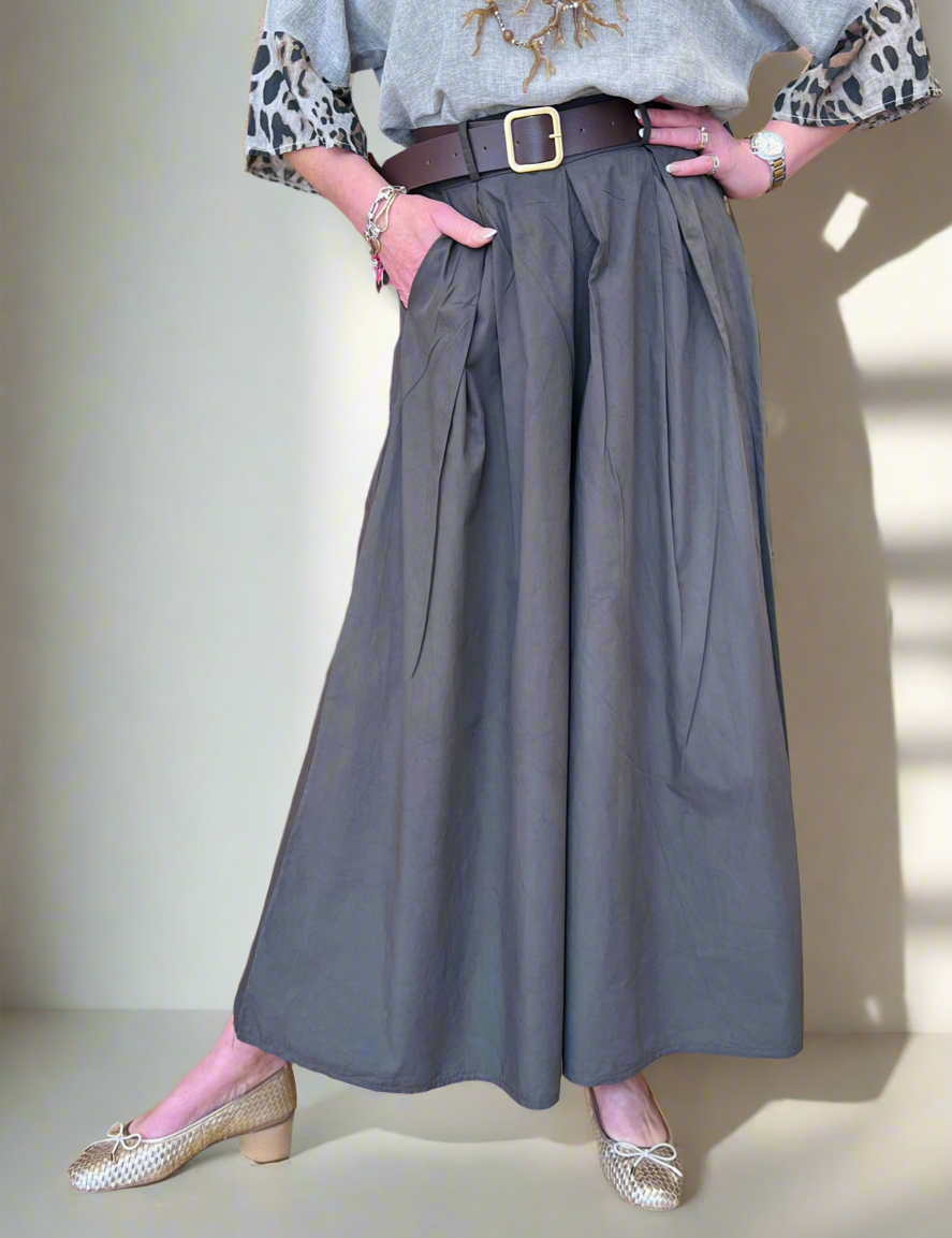 Poplin -  Super Wide Leg Culottes