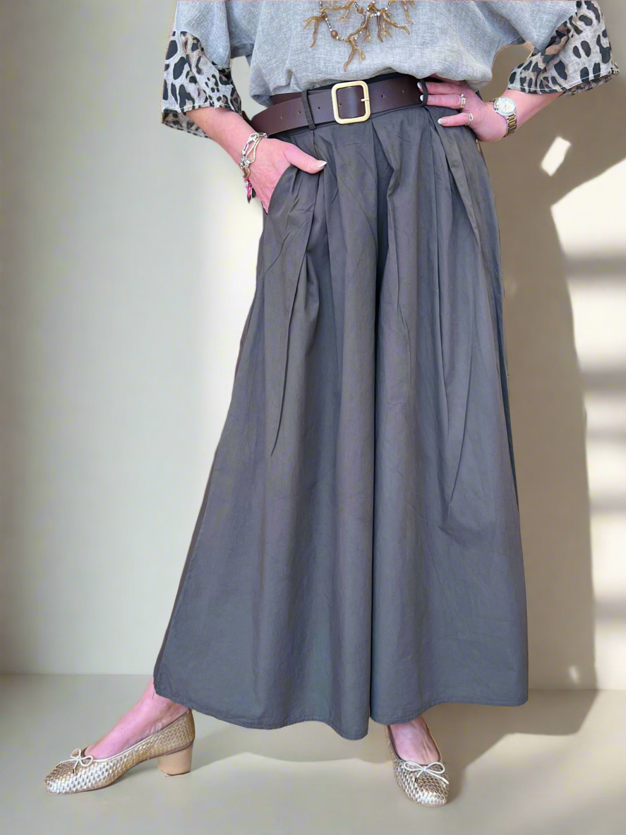 Poplin -  Super Wide Leg Culottes