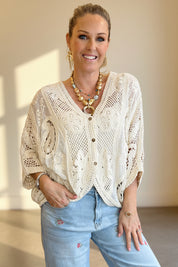 Rea Crochet  Oversized Jacket