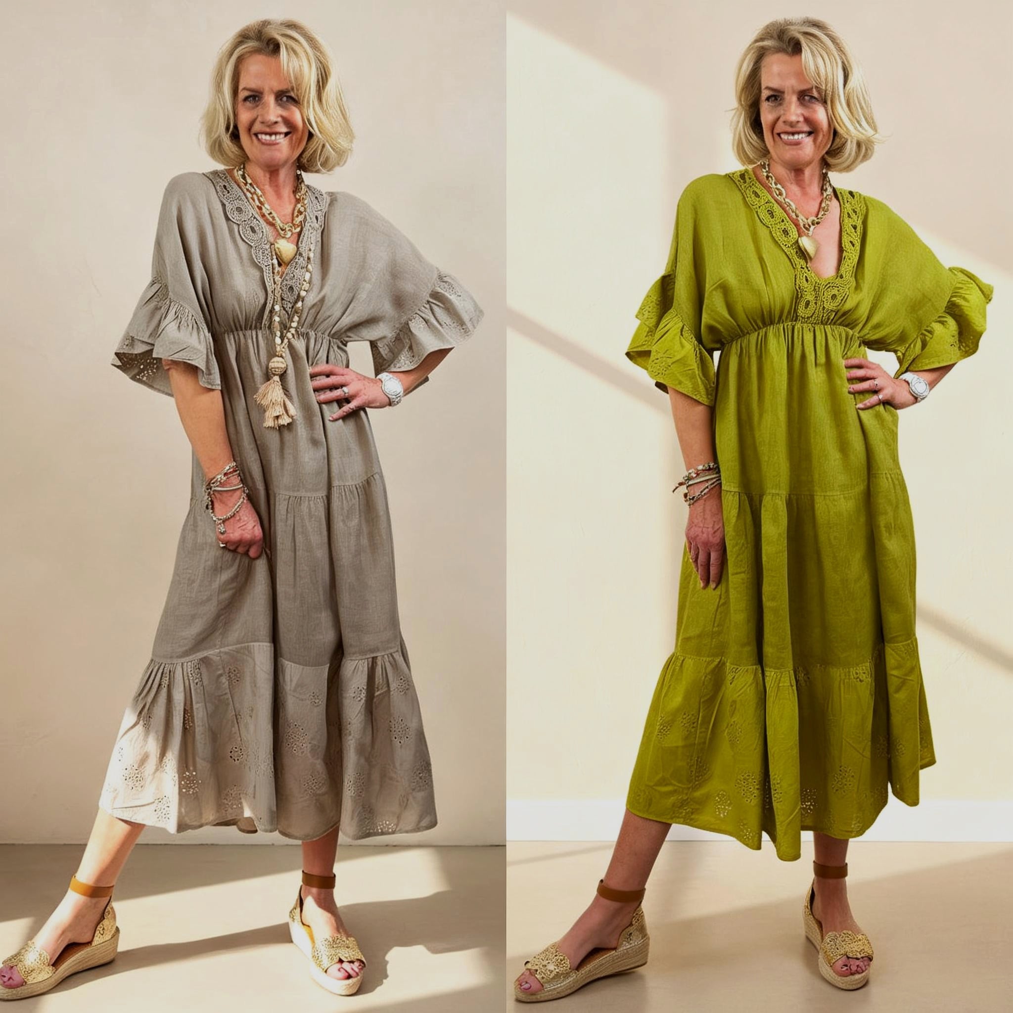 Maya Linen Maxi Dress