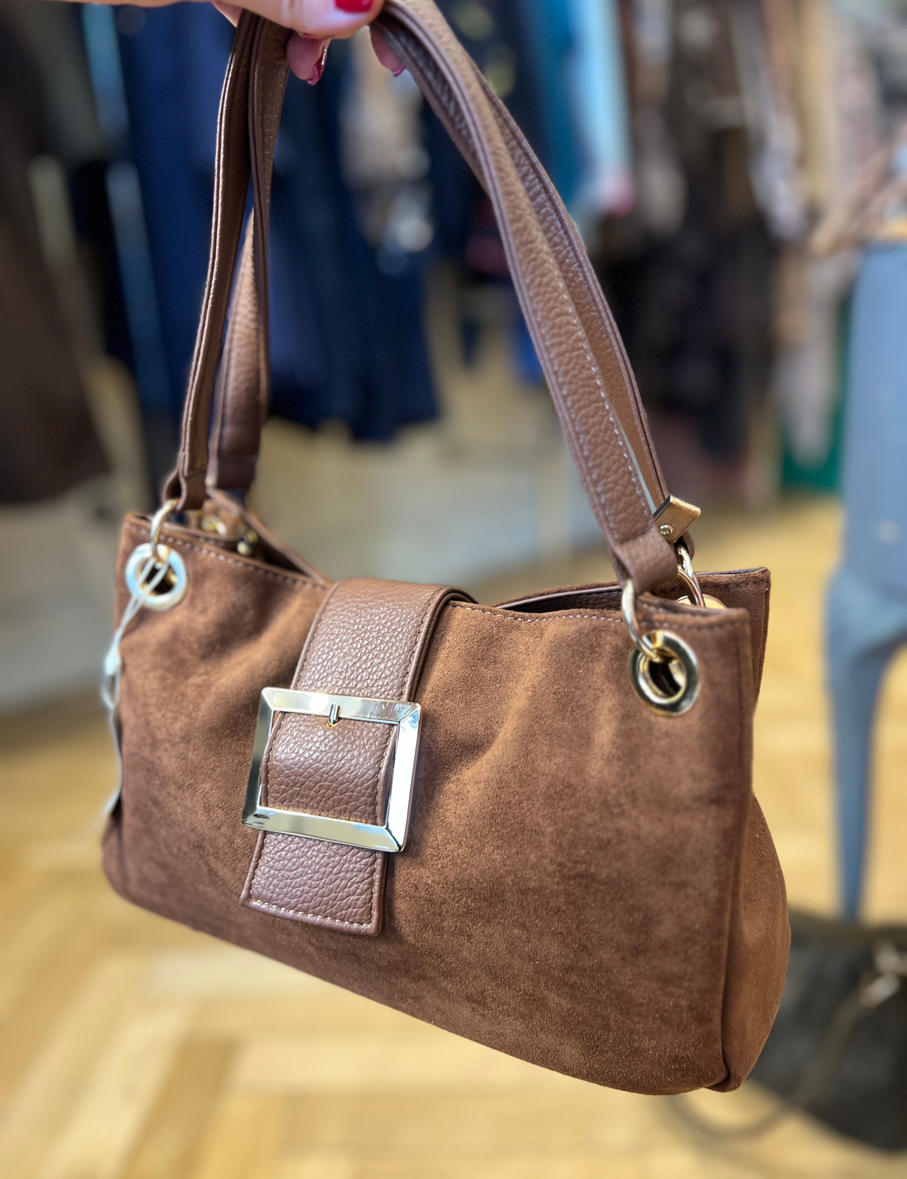 Square Buckle Shoulder Bag