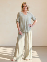 Sorrento - 3 Button V Neck Shirt