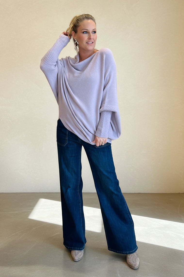 Asymmetric Slouch Italian Soft Knit