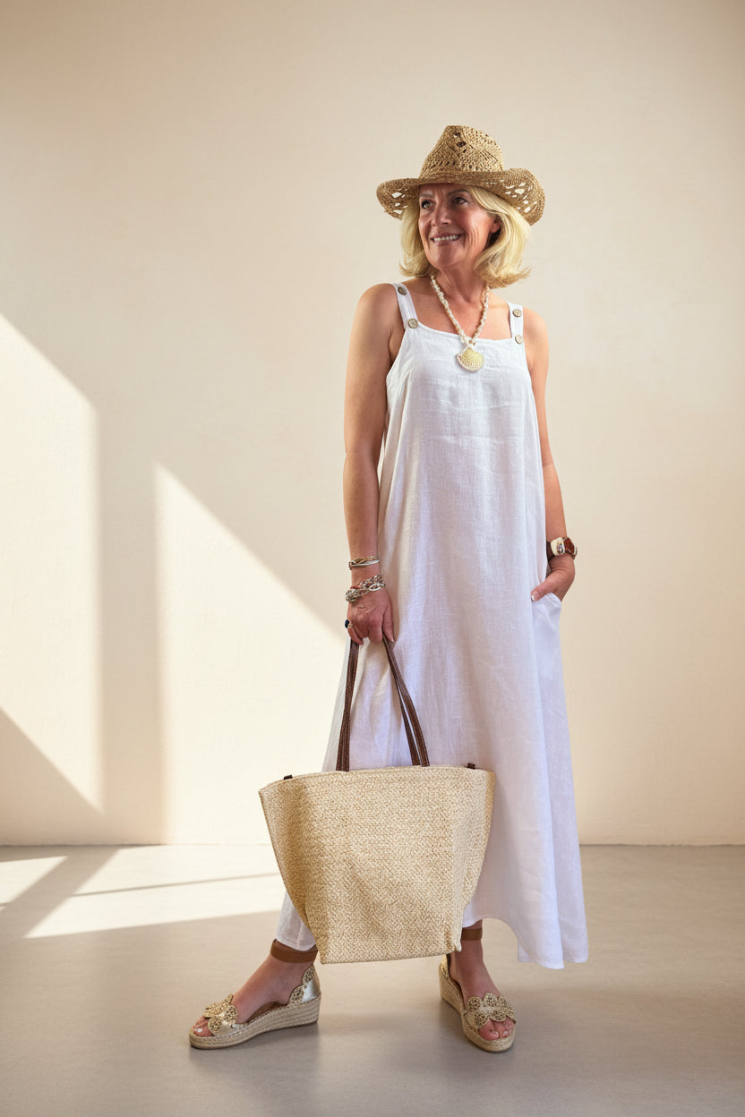 Raffia Woven Shopper