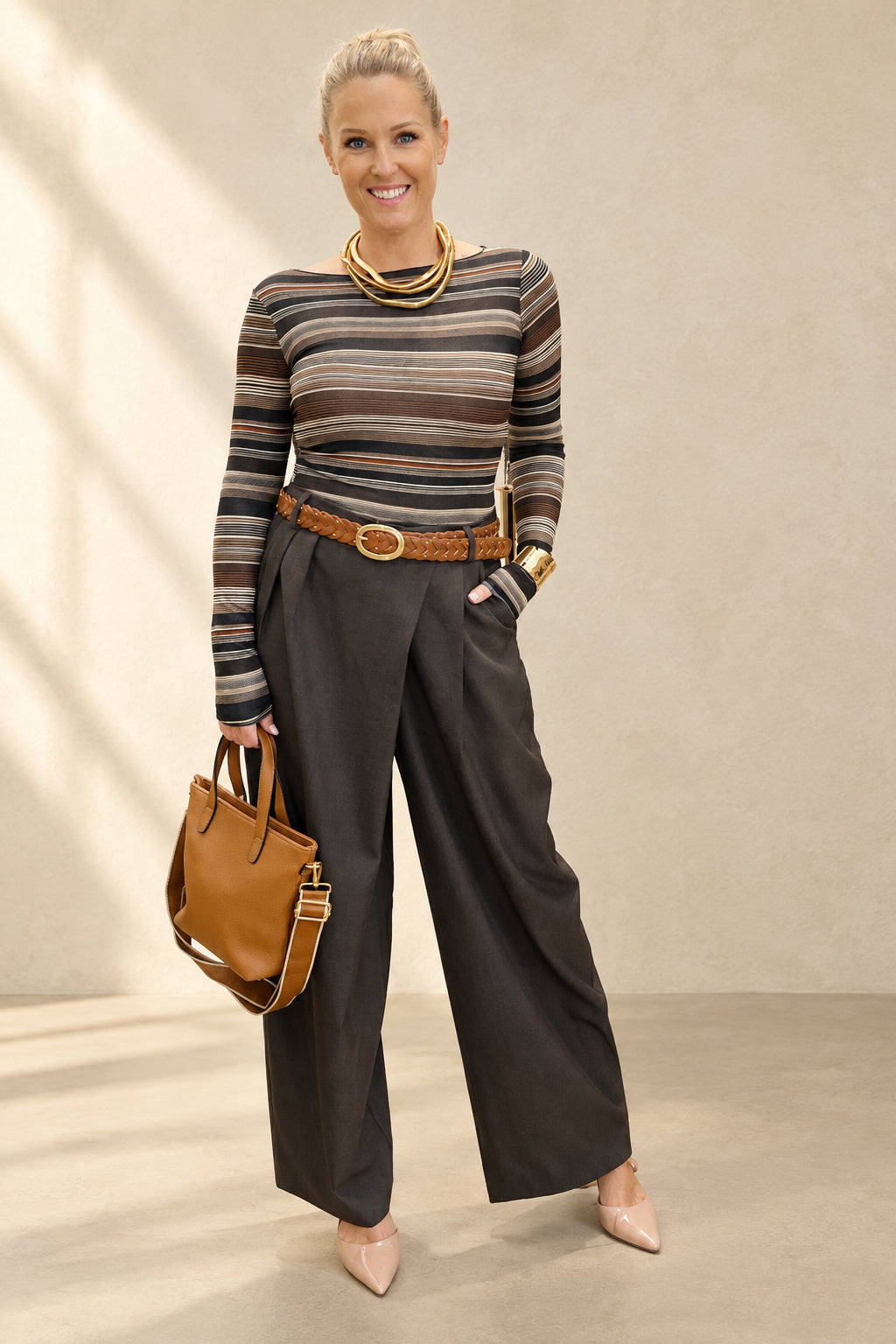 New Angela drape front Trousers