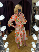 Lara Block Print  Dress