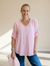 Sorrento - 3 Button V Neck Shirt
