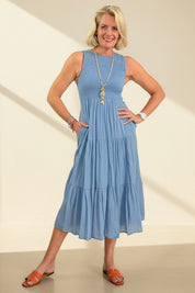 Bethany Shirred Sun Dress
