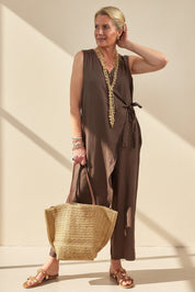 Silvana Faux Wrap Jumpsuit