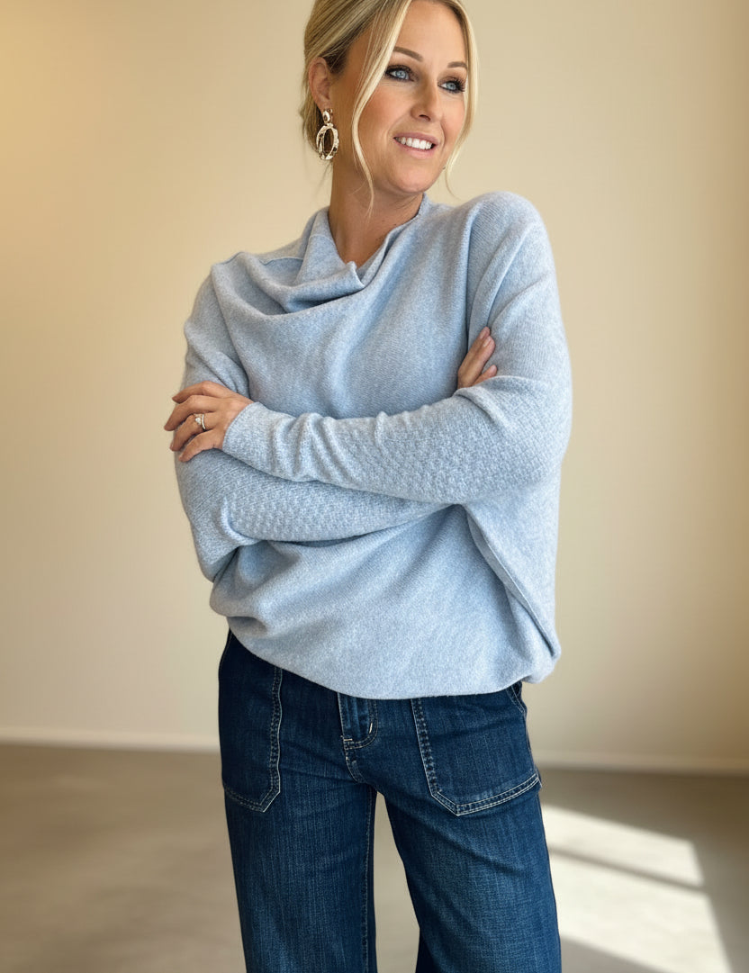 Asymmetric Slouch Italian Soft Knit