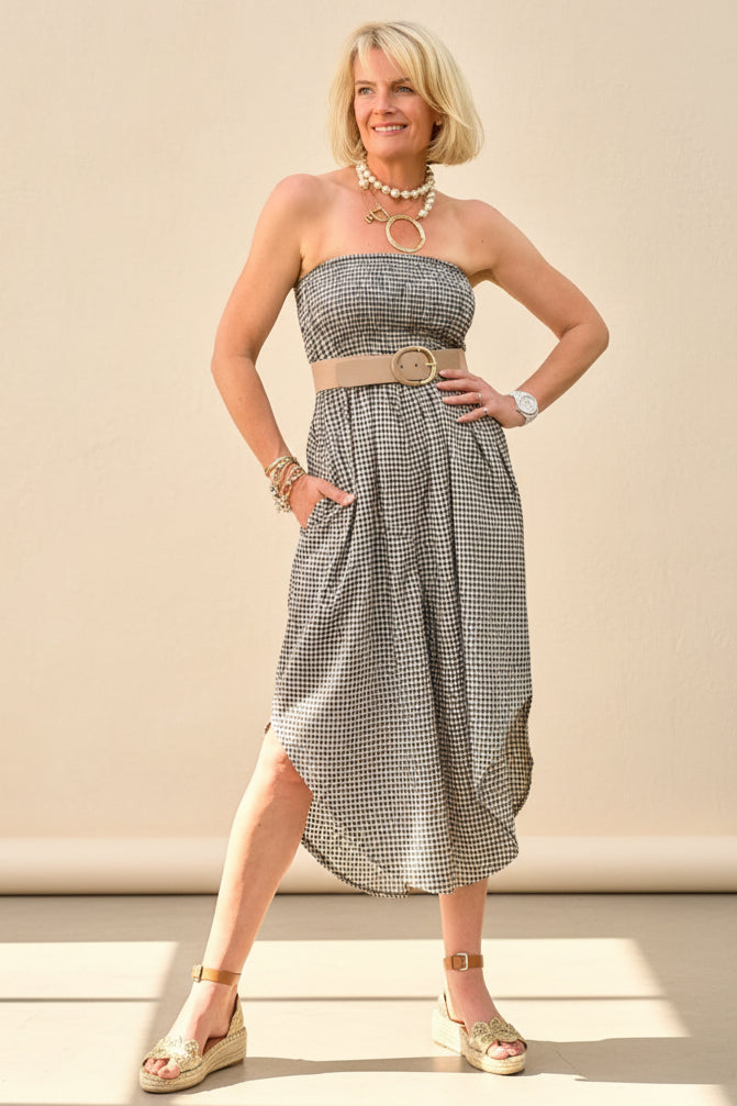 Gingham Romper