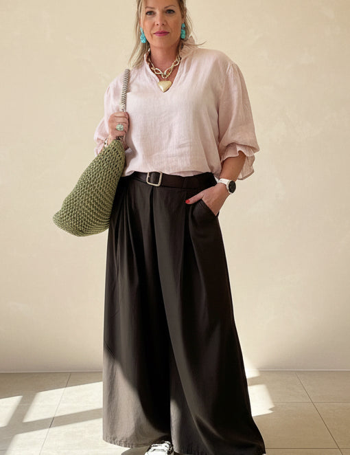 Super Wide Leg Poplin Cullottes