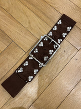 Wide Studed Buckle Belt