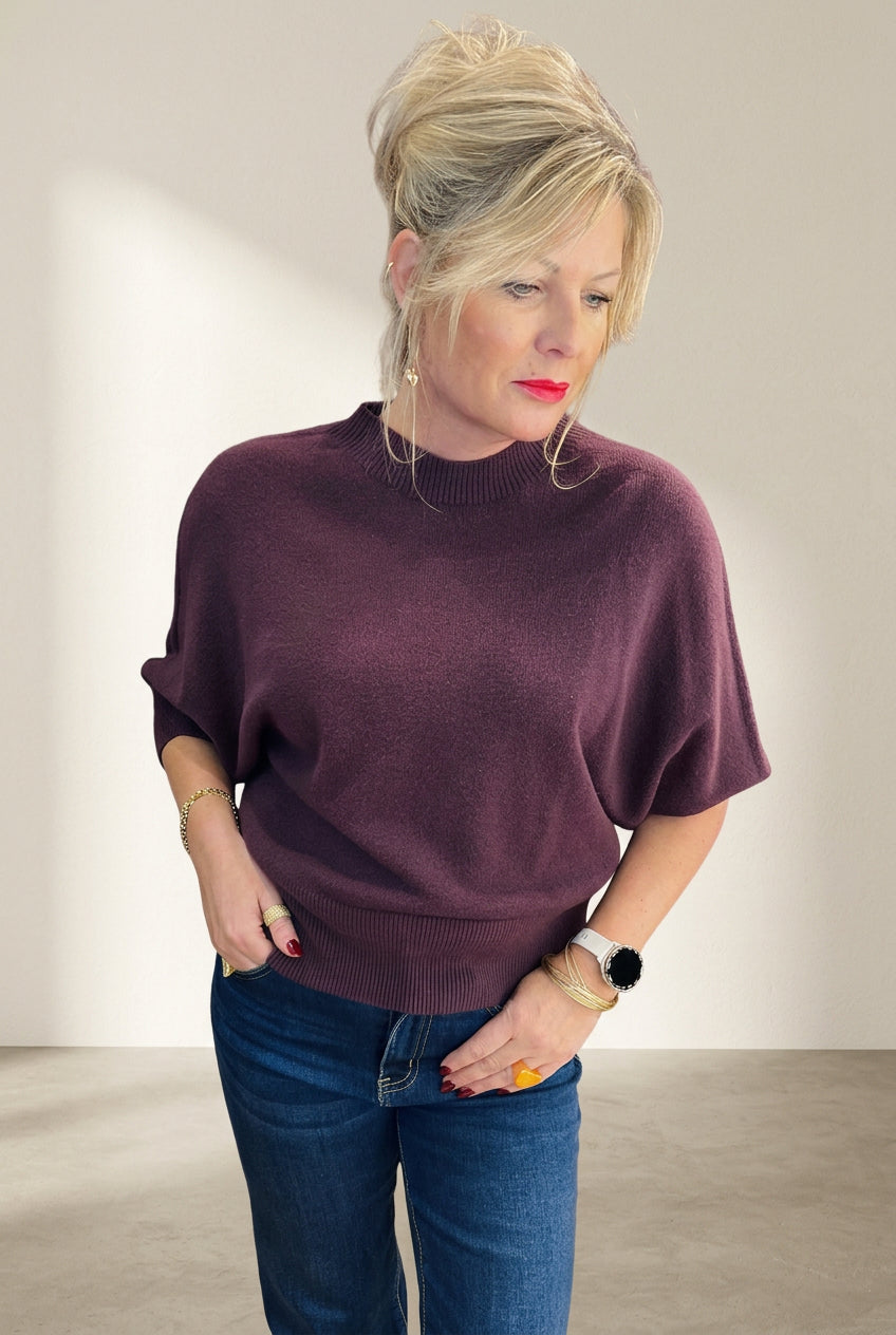 Wide Hem Boxy Batwing