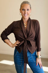 Ballet Wrap Blouse