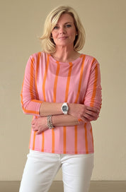 Henley Mesh Layering Top