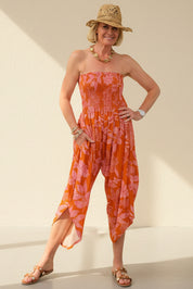 Jungle Batik Print  Romper