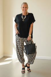 Boxy Fur trim Knit