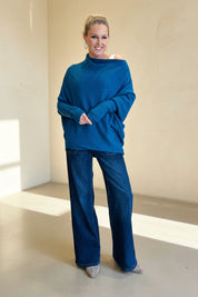 Asymmetric Slouch Italian Soft Knit