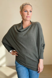 Asymmetric Slouch Italian Soft Knit