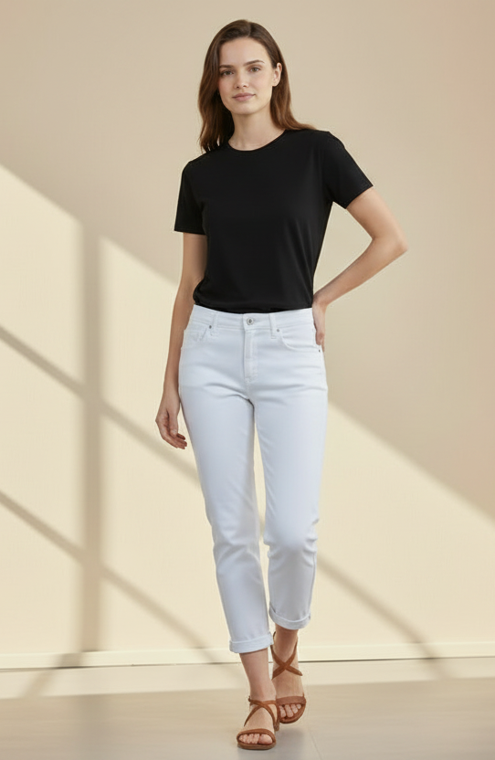 Toxic 3  - 7/8 Length Skinny Boyfriend Jeans