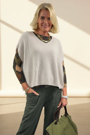 Sleeveless Boxy Knit