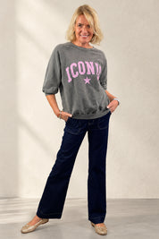 Patch Pocket Wide Leg Jeans
