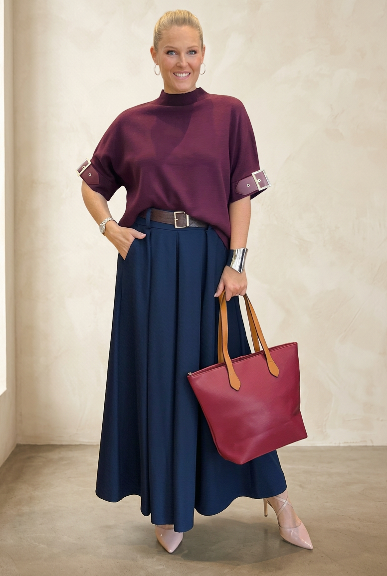 Buckle Sleeve Jumper