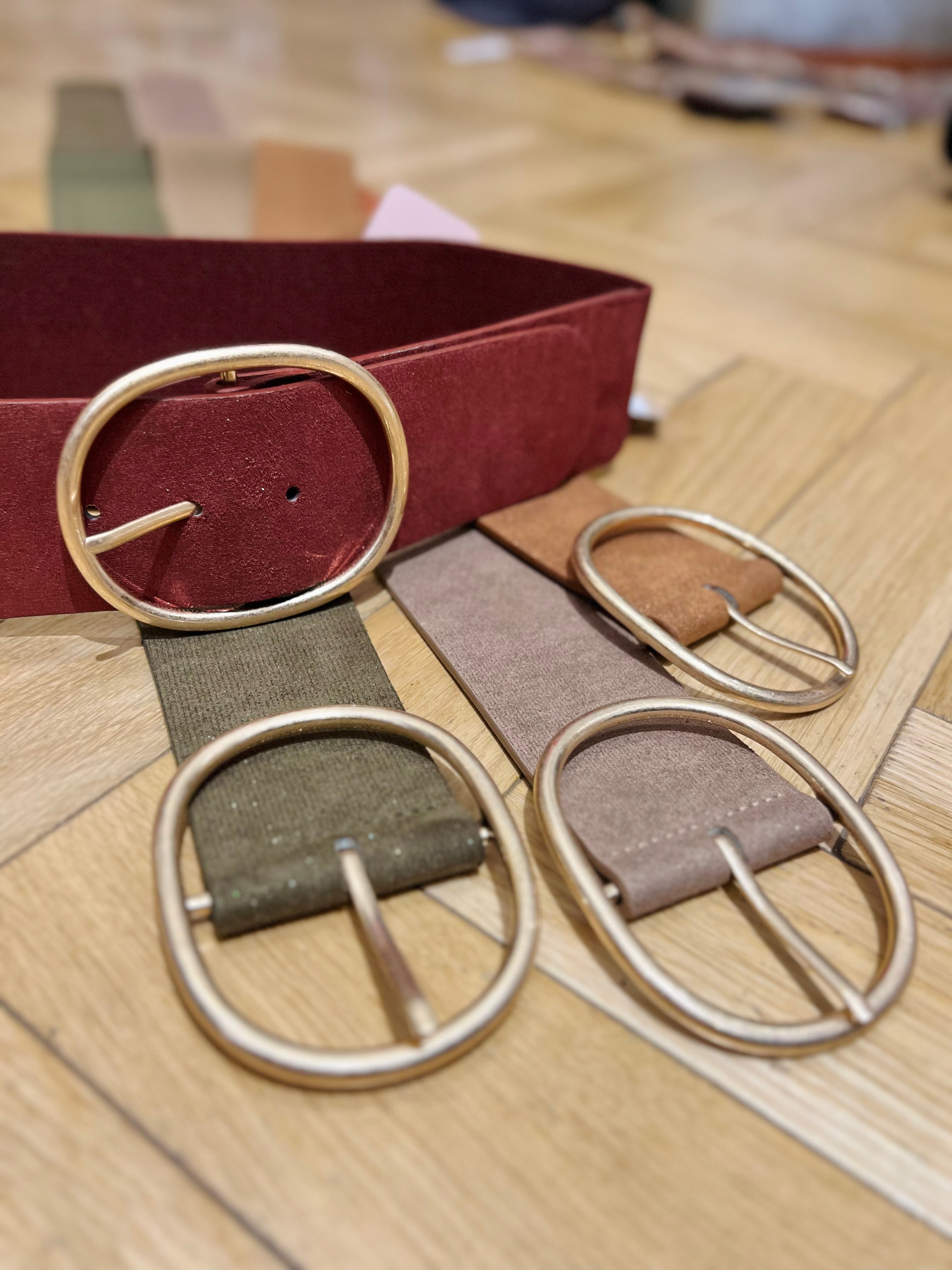 Big Buckle Lustre Stretch Belt