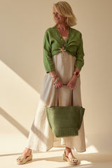 Raffia Woven Shopper
