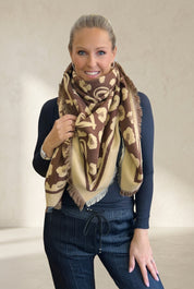Hearts & Rosettes Shawl