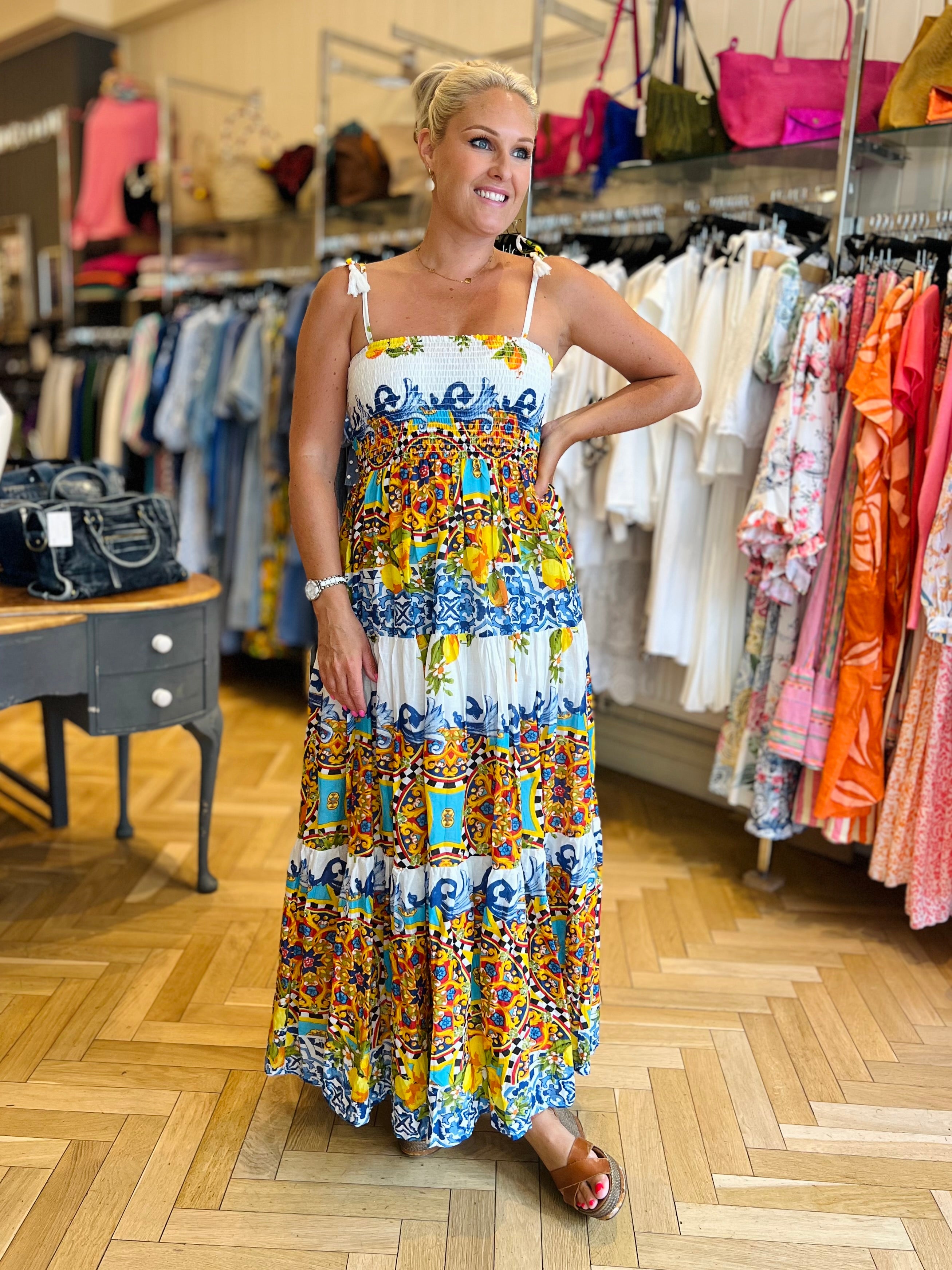 Majolica Luxe Sun-Dress
