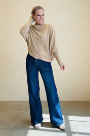 Asymmetric Slouch Italian Soft Knit